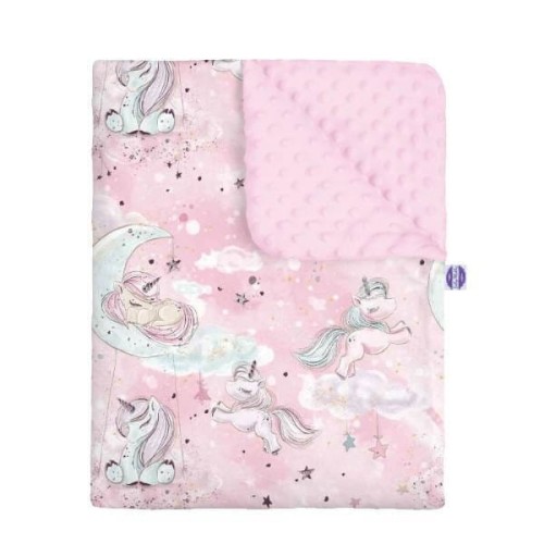 unicorn-pink-zestaw-kocyk-minky-poduszka-minky-dow