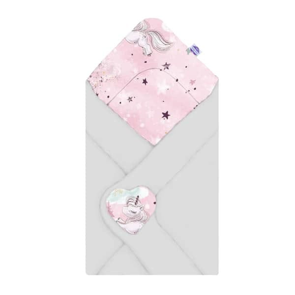 unicorn-pink-becik-niemowlecy-baweniany