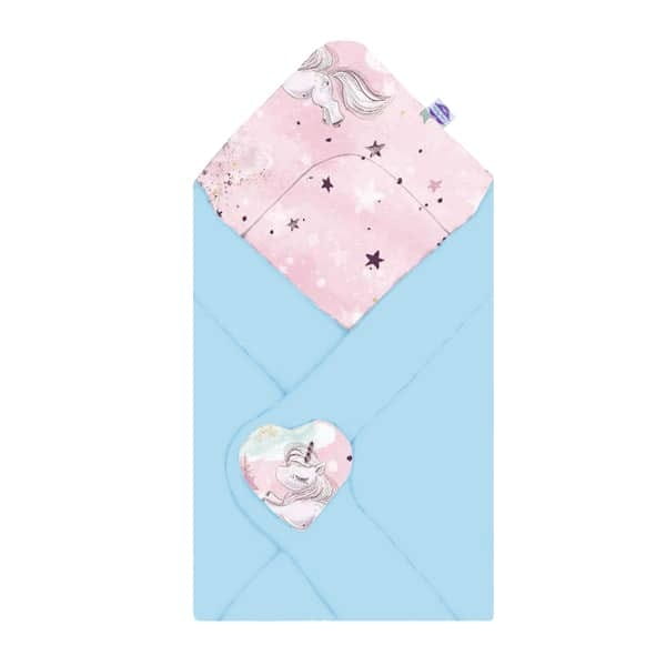 unicorn-pink-becik-niemowlecy-baweniany