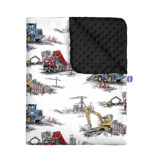 koparki-zestaw-kocyk-minky-poduszka-minky-dowolny-