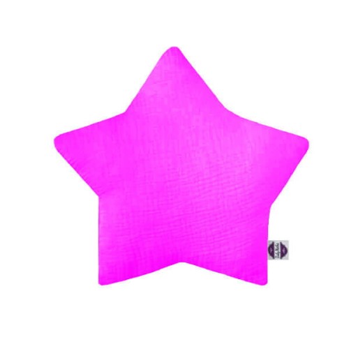 fuksja-poduszka-gwiazdeczka-z-muslinu-27x27-cm
