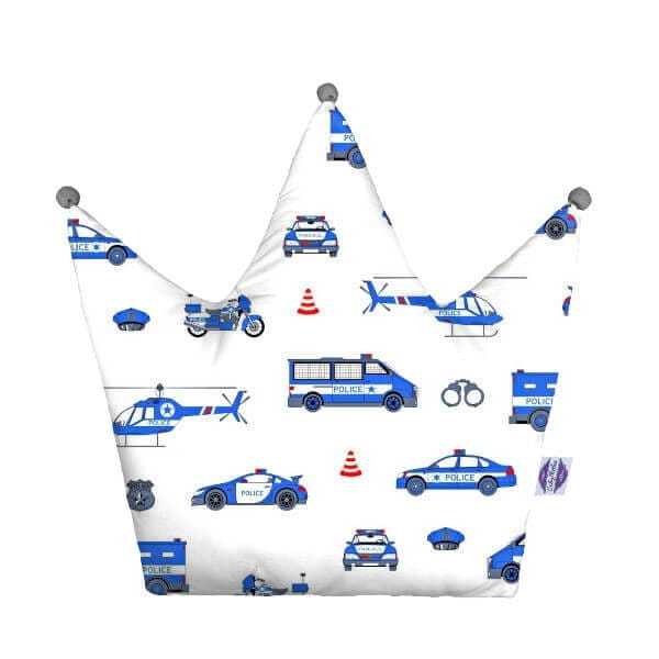 policja-poduszka-dekoracyjna-bawena-minky-korona-4