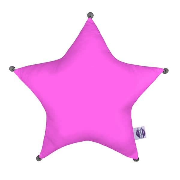fuksja-poduszka-dekoracyjna-bawena-minky-gwiazda-4